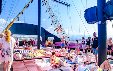 From Side: Big Kral Pirate Yacht Cruise with Lunch and Unlimited Drinks