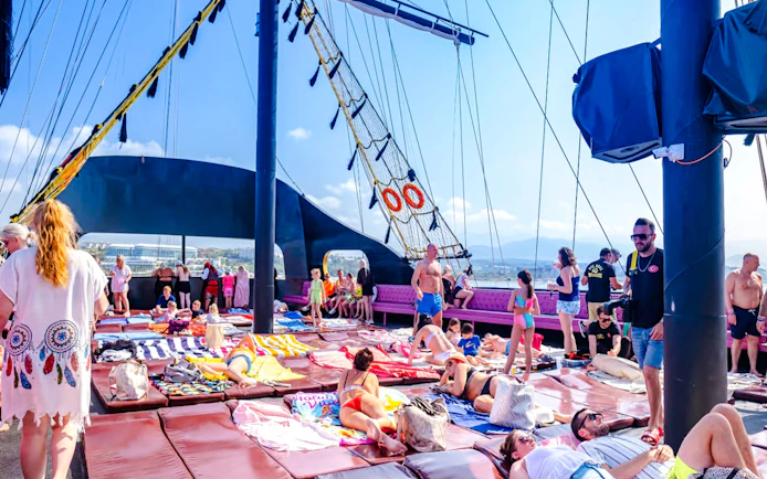 From Side: Big Kral Pirate Yacht Cruise with Lunch and Unlimited Drinks