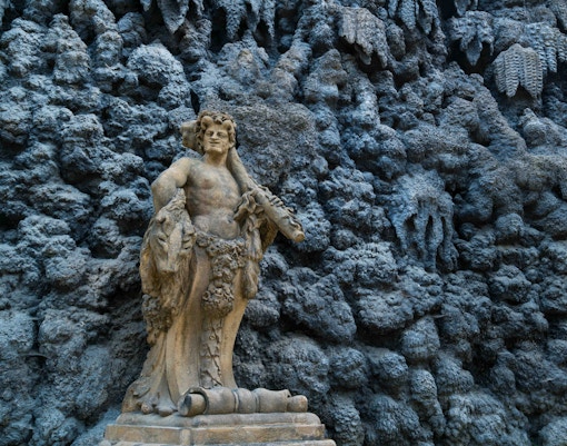 Statue in the grotto of Wallenstein Palace, Prague.