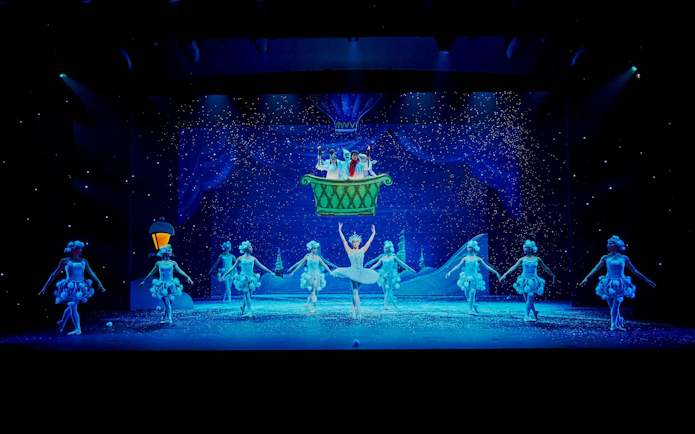 Ballet dancers performing The Nutcracker at Tivoli Gardens, Copenhagen.