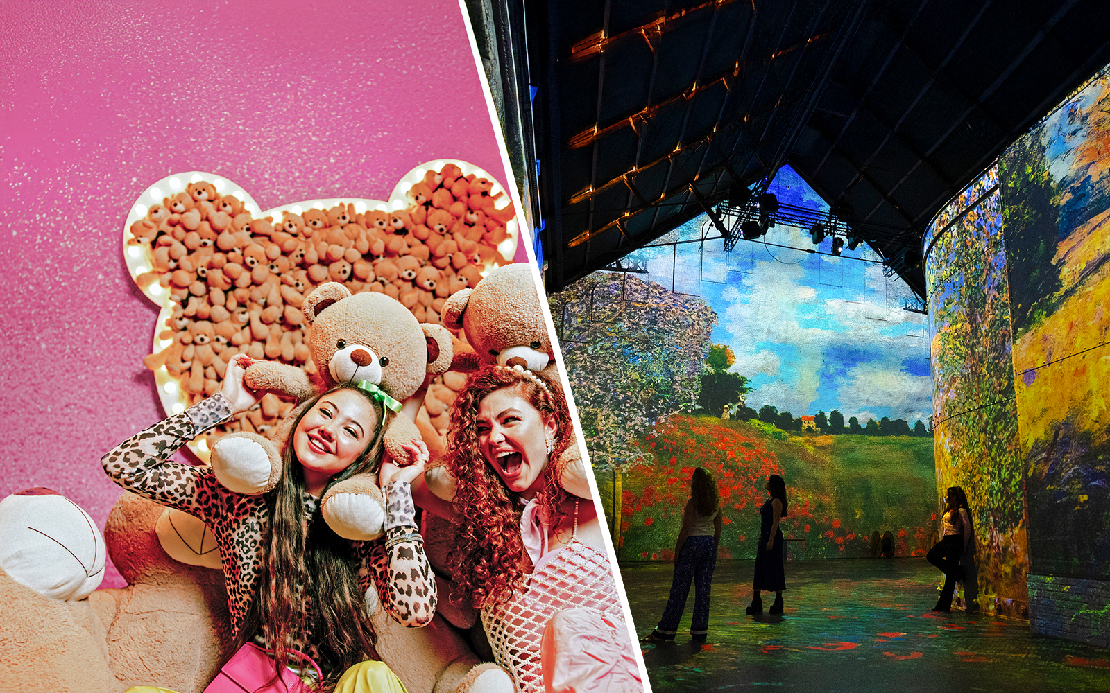 Guests enjoying interactive exhibits at the WONDR Experience in Amsterdam.