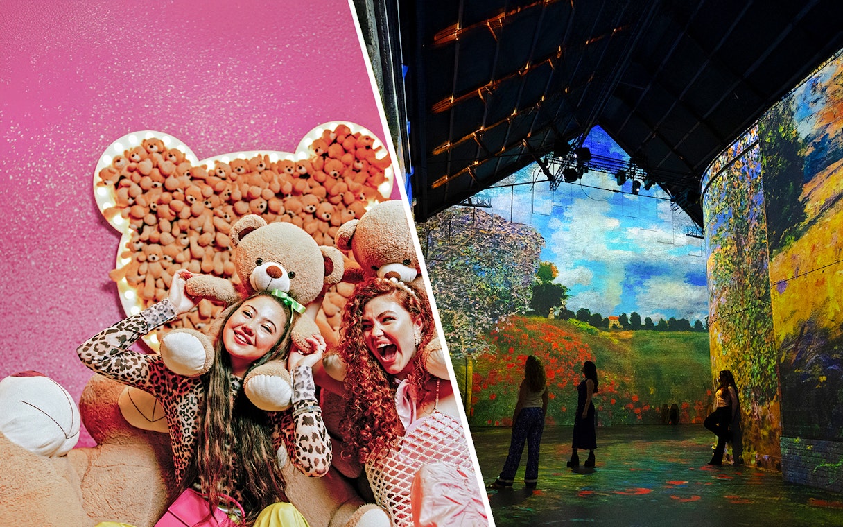 Guests enjoying interactive exhibits at the WONDR Experience in Amsterdam.