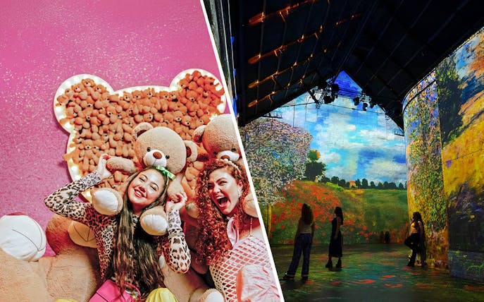 Guests enjoying interactive exhibits at the WONDR Experience in Amsterdam.