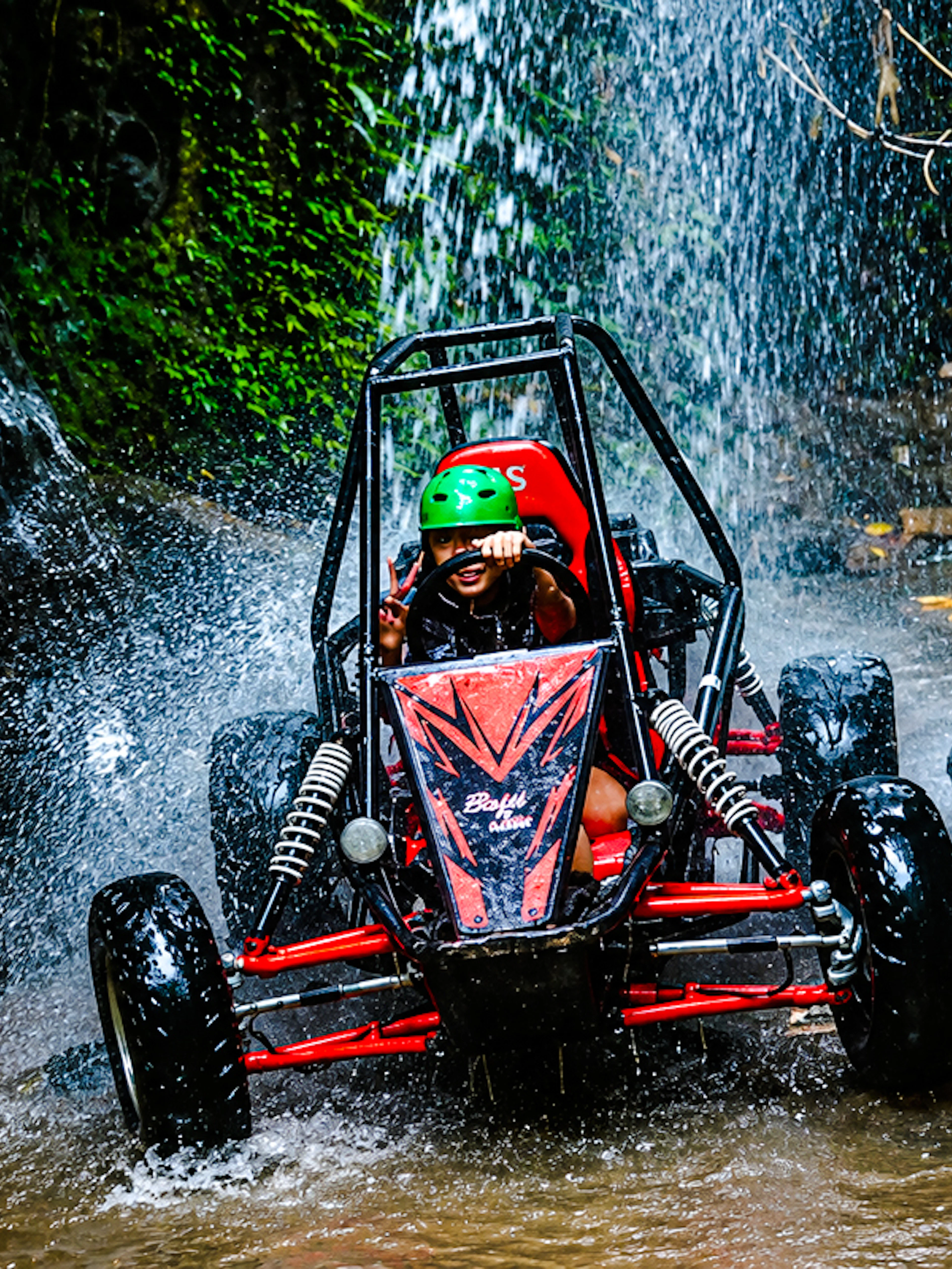 ubud off-road buggy adventure: dragon cave, waterfall track and jungle tunnel-1