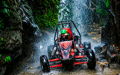 aventura de buggy off-road em ubud: caverna do dragão, trilha da cachoeira e túnel na selva-1