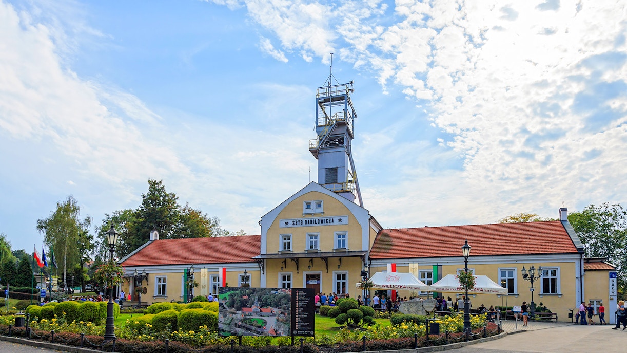 Eingang zum Salzbergwerk Wieliczka