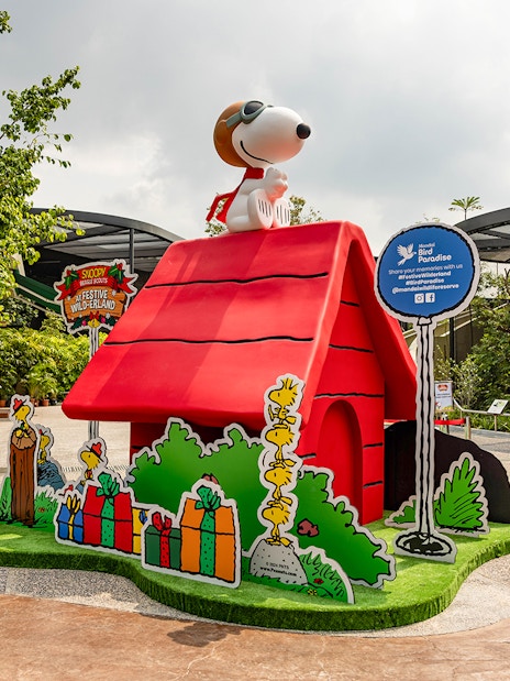 Snoopy and Beagle Scouts display at Festive Wilderland, Singapore Zoo.