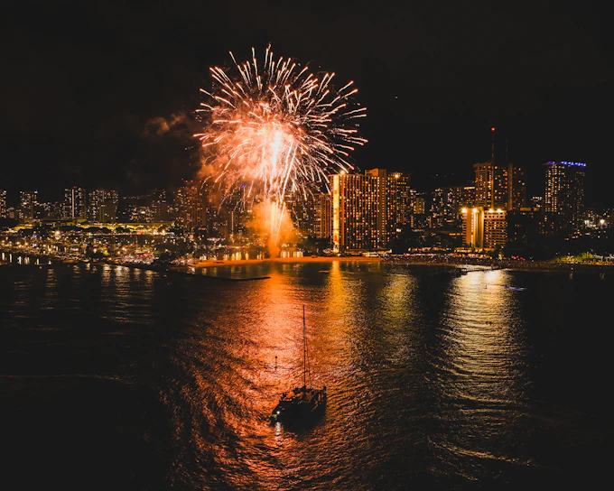 Waikiki Fireworks Sail