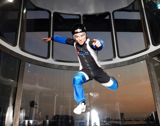 Indoor skydiving experience at iFly Singapore.