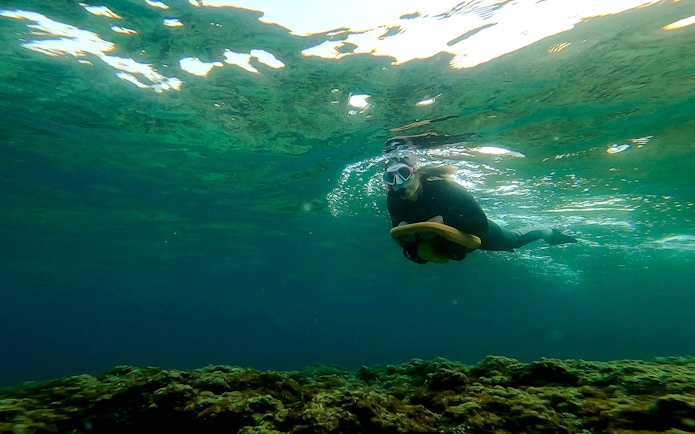 Underwater scooter ride in Saint-Jean-Cap-Ferrat, Nice, France.