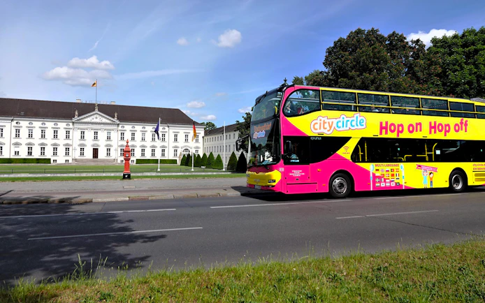City Circle Hop-On Hop-Off bus near Bellevue Palace, Berlin.
