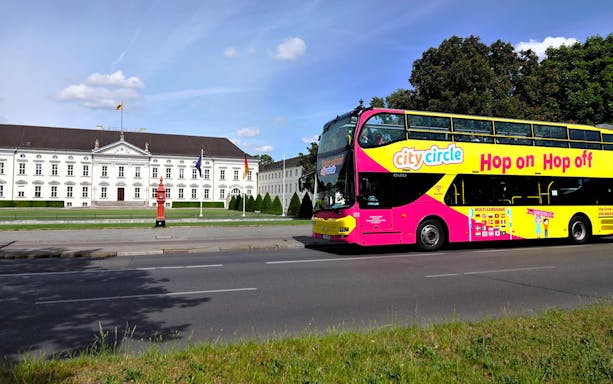 City Circle Hop-On Hop-Off bus near Bellevue Palace, Berlin.