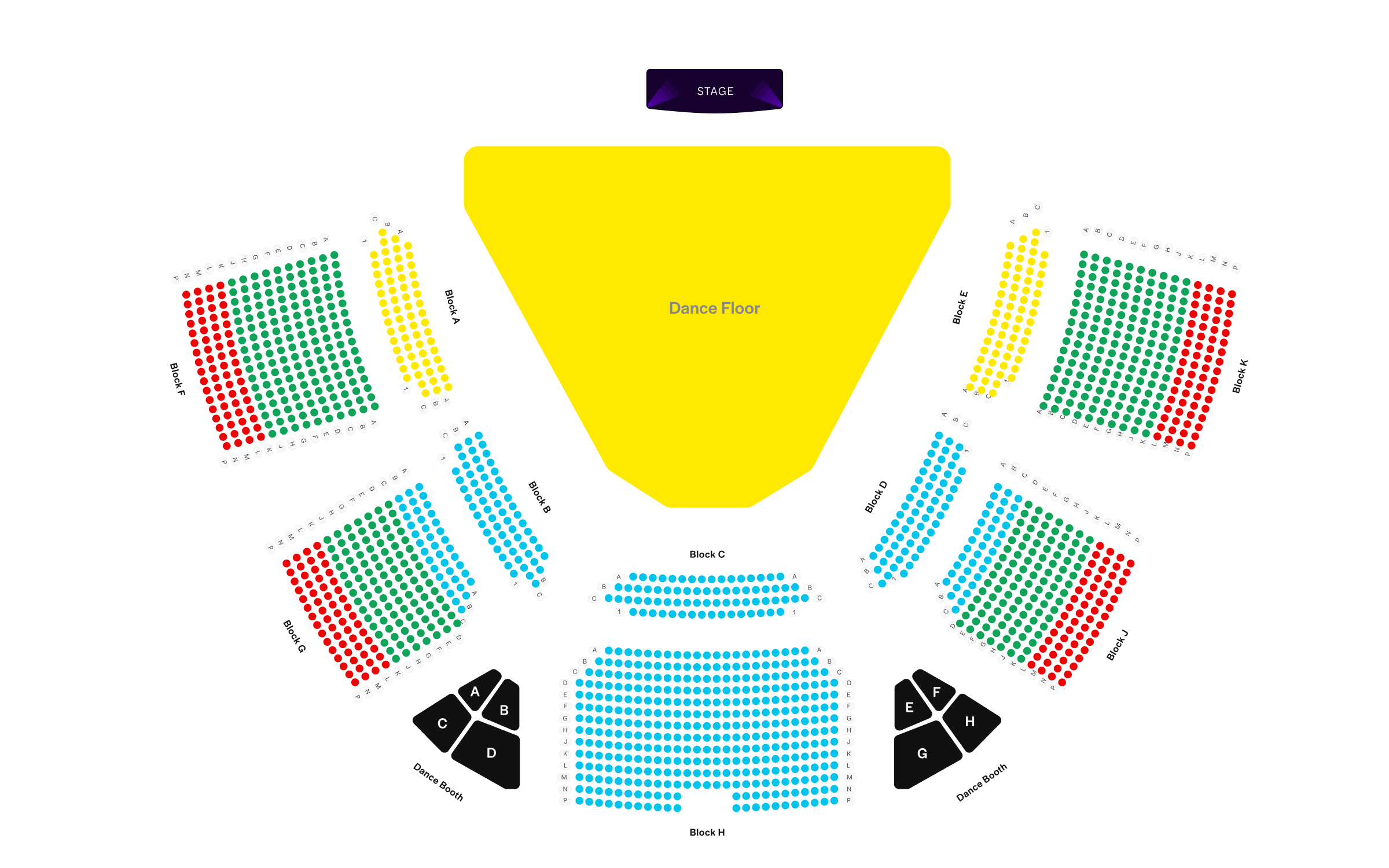 ABBA Arena Seating Plan