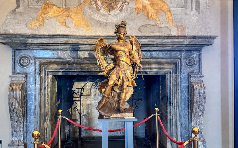 Statue of an angel inside Castel Sant'Angelo, Rome.