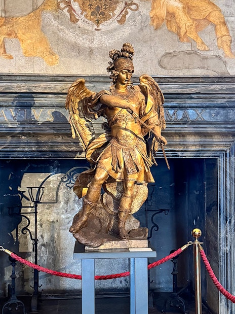 Statue of an angel inside Castel Sant'Angelo, Rome.
