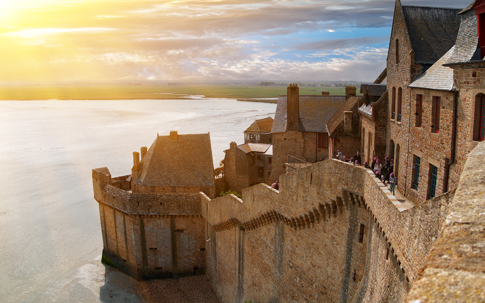 ancient city-fortress of Mont-Saint-Michel