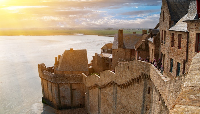 ancient city-fortress of Mont-Saint-Michel