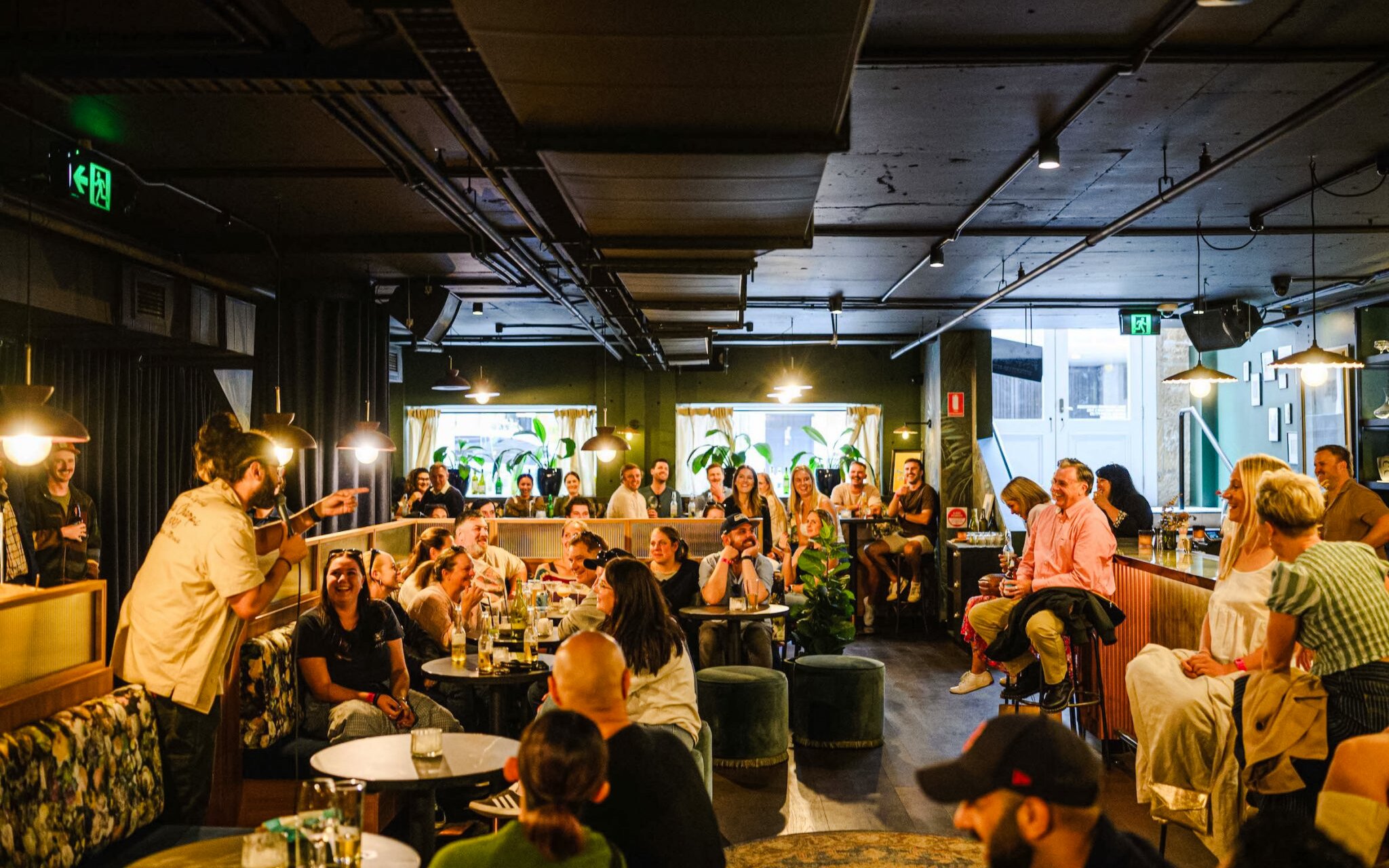 Audience enjoying a live comedy show at Sydney Comedy Festival.