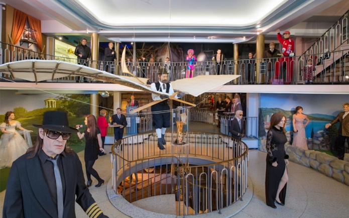 Wax figures in a Hamburg museum, showcasing historical and cultural icons, part of the Hamburg City Pass.