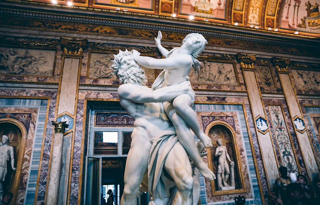 qué ver en la galería borghese - rapto de proserpina por bernini