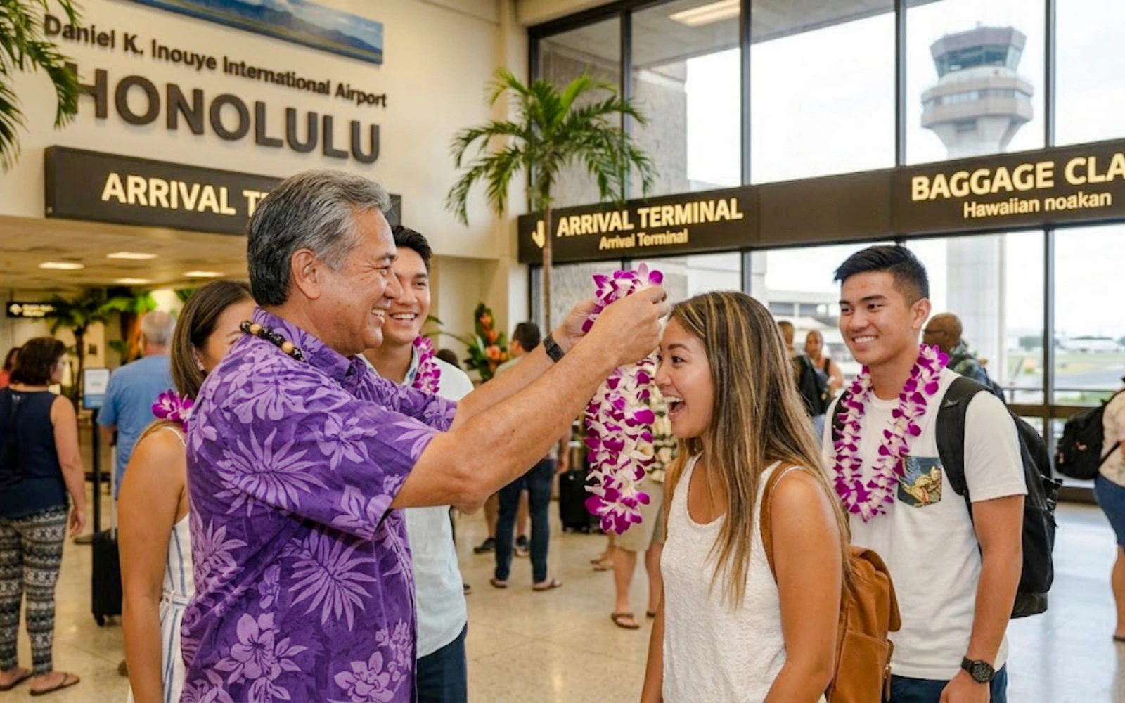 Honolulu Airport to Waikiki Hotels Private Transfer with Lei Greeting (Product 55327)