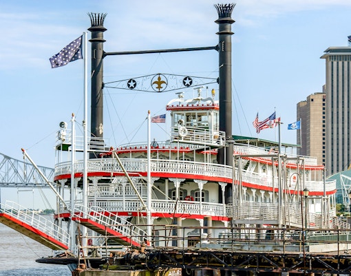 Steamboat Natchez on the Mississippi River in New Orleans, USA