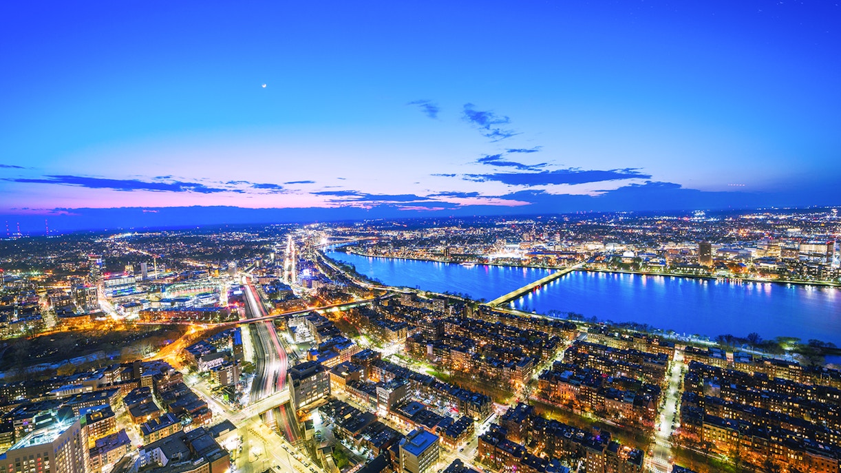 View from Prudential Tower during night