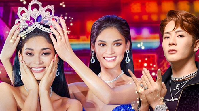 Madame Tussauds Hong Kong wax figures in vibrant setting.