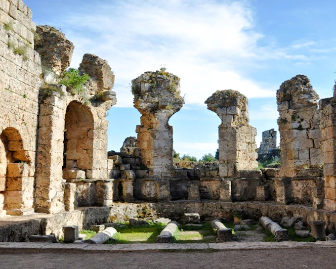 From Antalya: Perge and Aspendos Ancient Cities and Manavgat Waterfall Day Trip