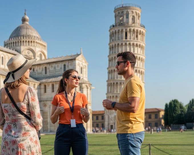 Pisa Cathedral and Leaning Tower Guided Tour with a Local Food Tour