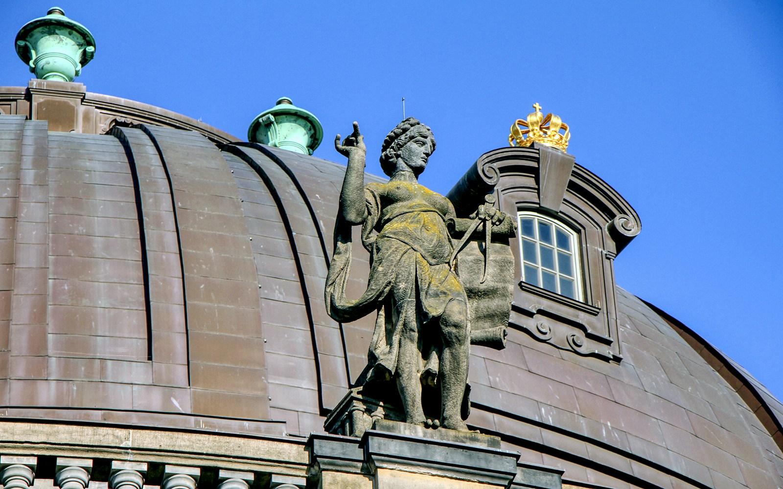 Sculpture above Bode Museum