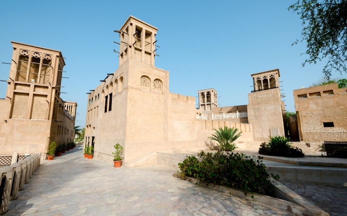 Wind towers in Al Fahidi Historical Neighbourhood, Dubai.