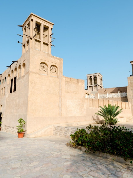 Wind towers in Al Fahidi Historical Neighbourhood, Dubai.
