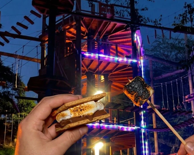 Night Ninja Adventure Course + Campfire S’Mores (Product 49408)