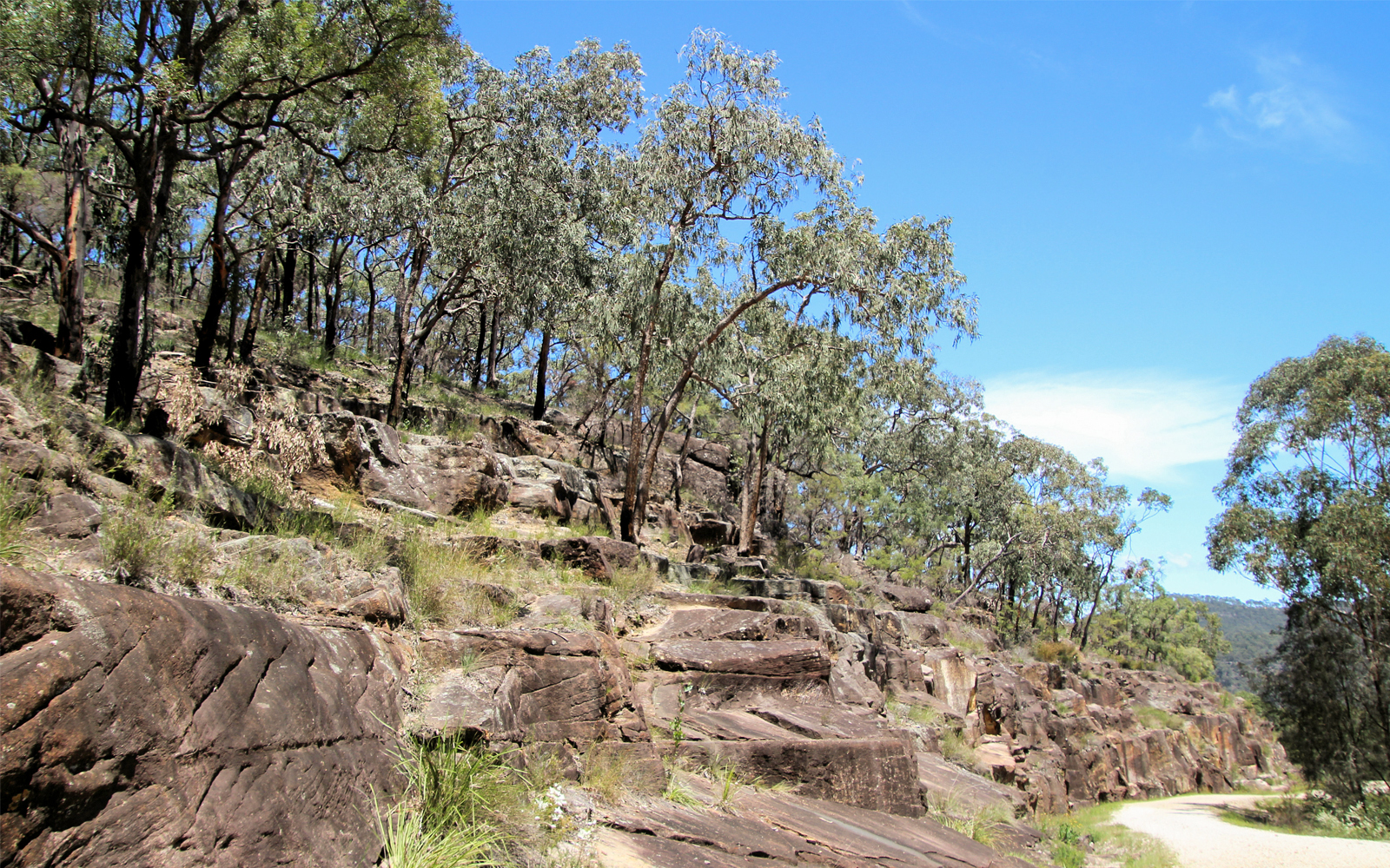 The Convict Trail Great North Road Historical Site at Wisemans Ferry New South Wales, Australia.