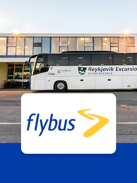 Flybus at Reykjavik BSI Bus Terminal for Keflavik Airport transfer.