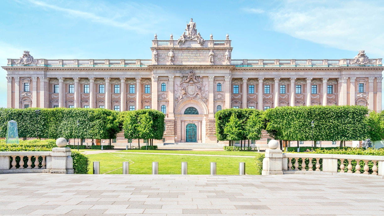 Riksdagshuset near Paradox Museum Stockholm