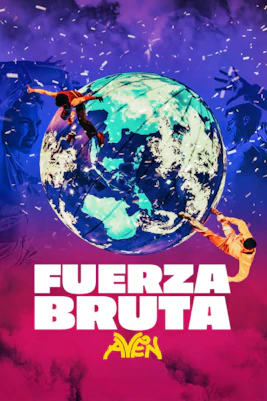 Fuerzabruta performance with aerial acrobatics and water effects in Buenos Aires, Argentina.