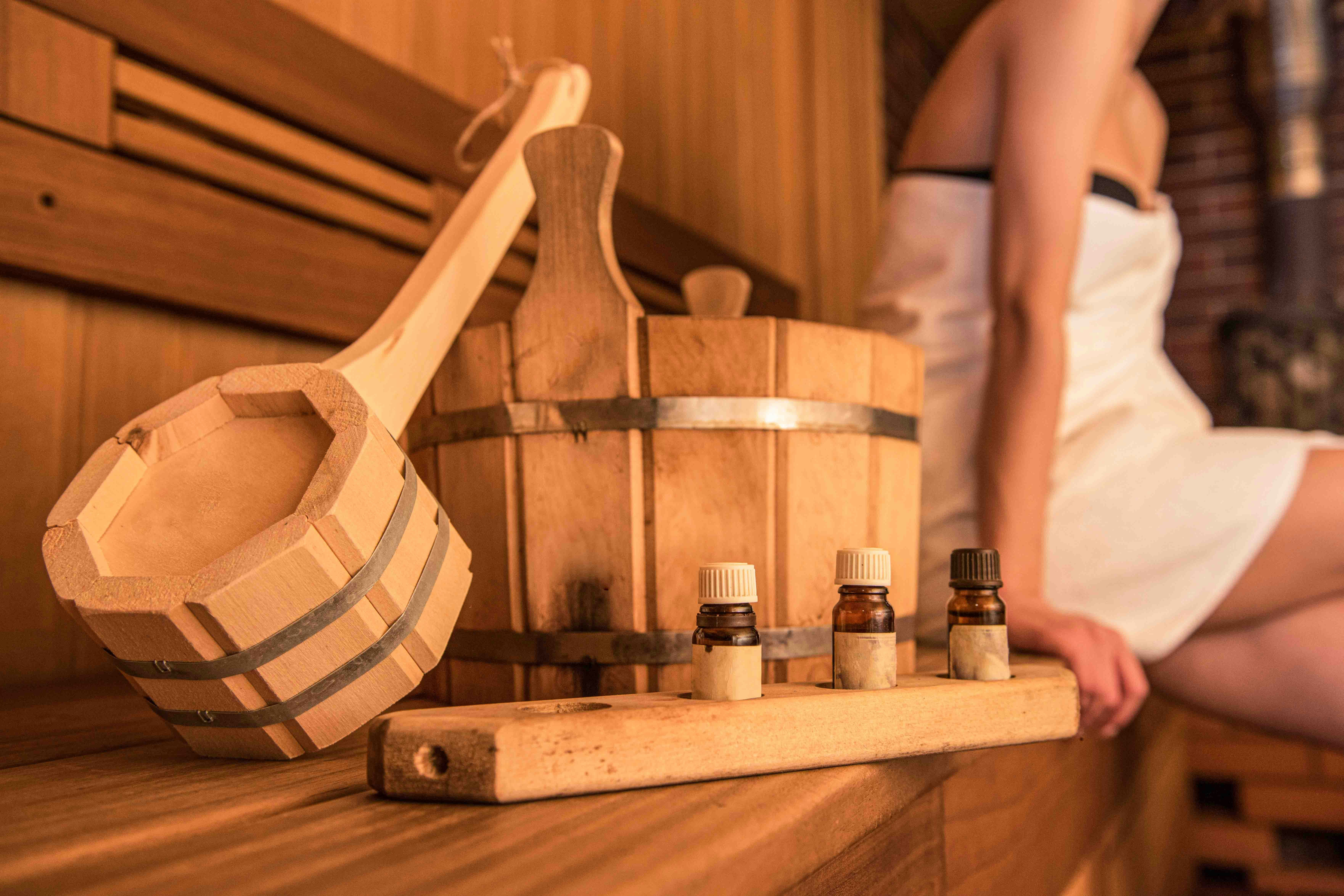 Aroma and light sauna at Szechenyi Thermal Spa, Budapest.