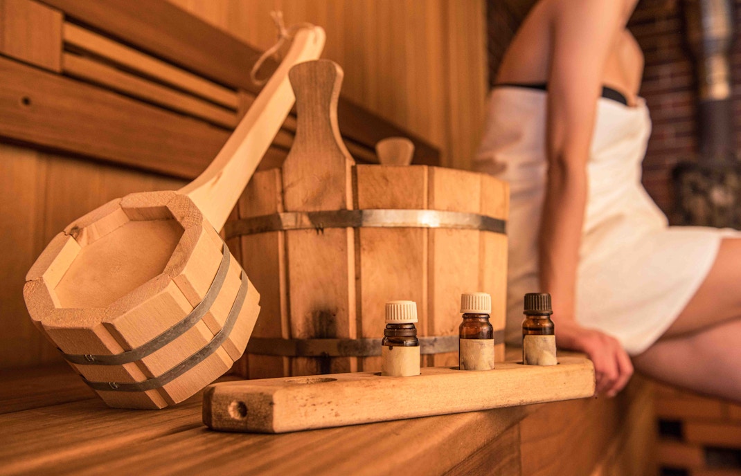 Aroma and light sauna at Szechenyi Thermal Spa, Budapest.