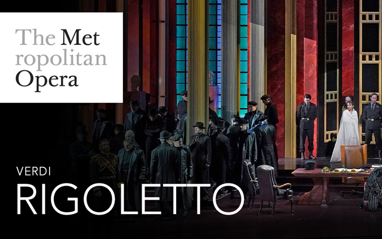 Opera performance of Verdi's Rigoletto at the Metropolitan Opera, New York.