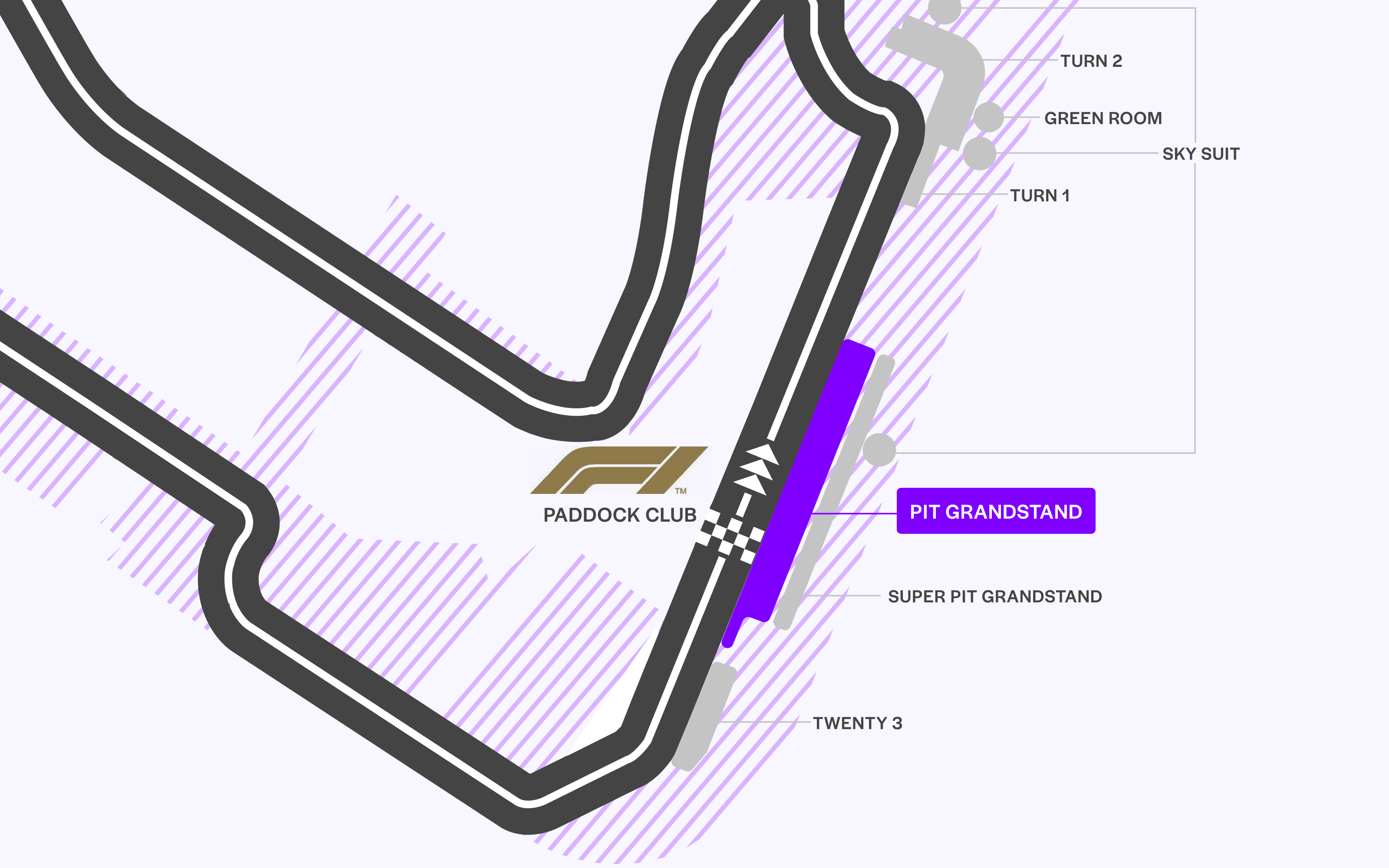 Formula 1 Singapore Grand Prix seating plan