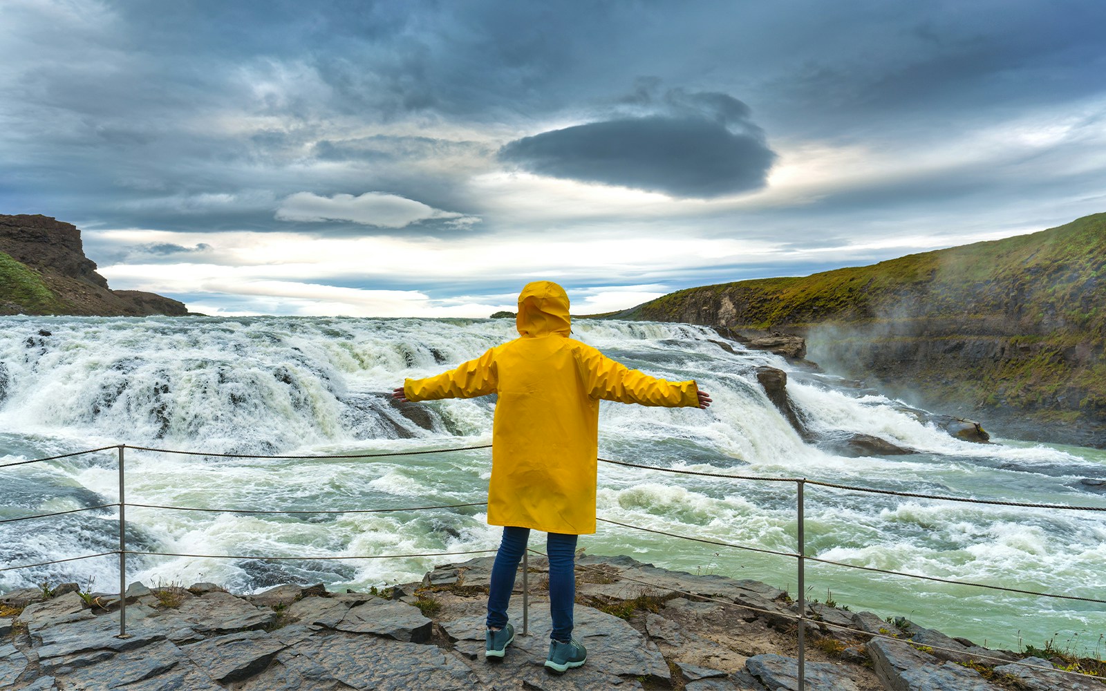 Gullfoss Waterfall in Iceland