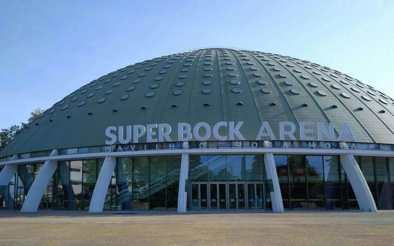 Super Bock Arena exterior in Porto, part of the Hidden Porto War and Passion tour.