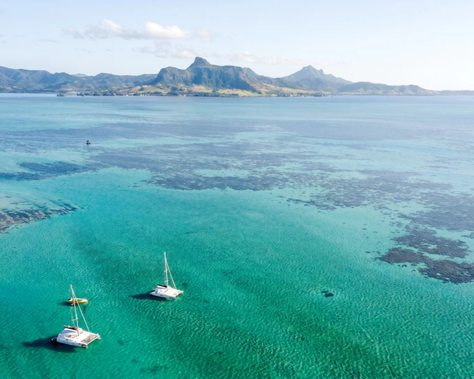 Catamaran Adventure Full Day: Ile aux cerfs, GRSE Waterfall, Snorkeling & BBQ Lunch