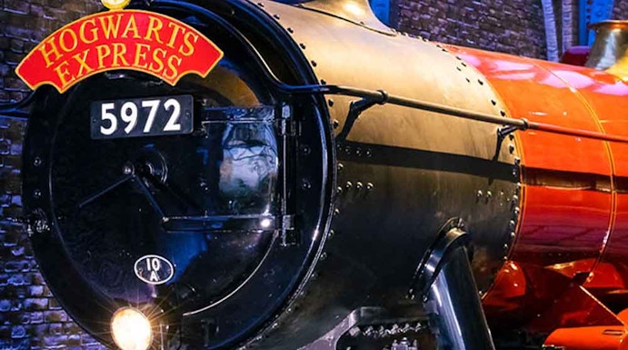 Hogwarts Express train at Harry Potter Tokyo Studio.
