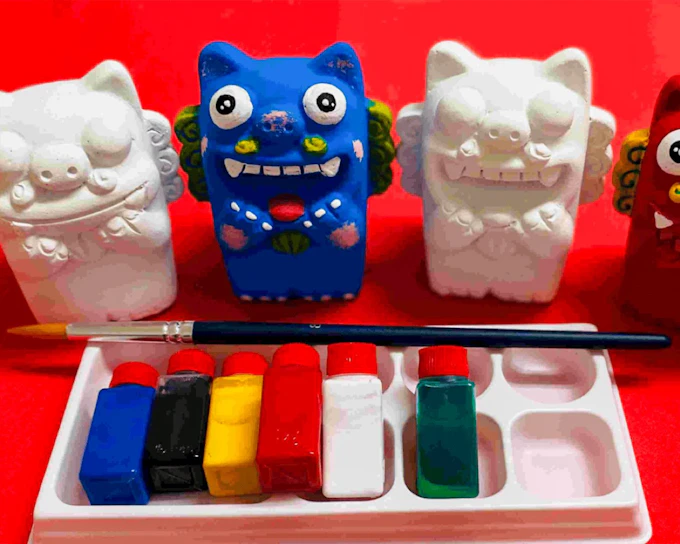 Fukuoka Okinawan Shisa Figurine Painting Workshop with Same-Day Take-Home