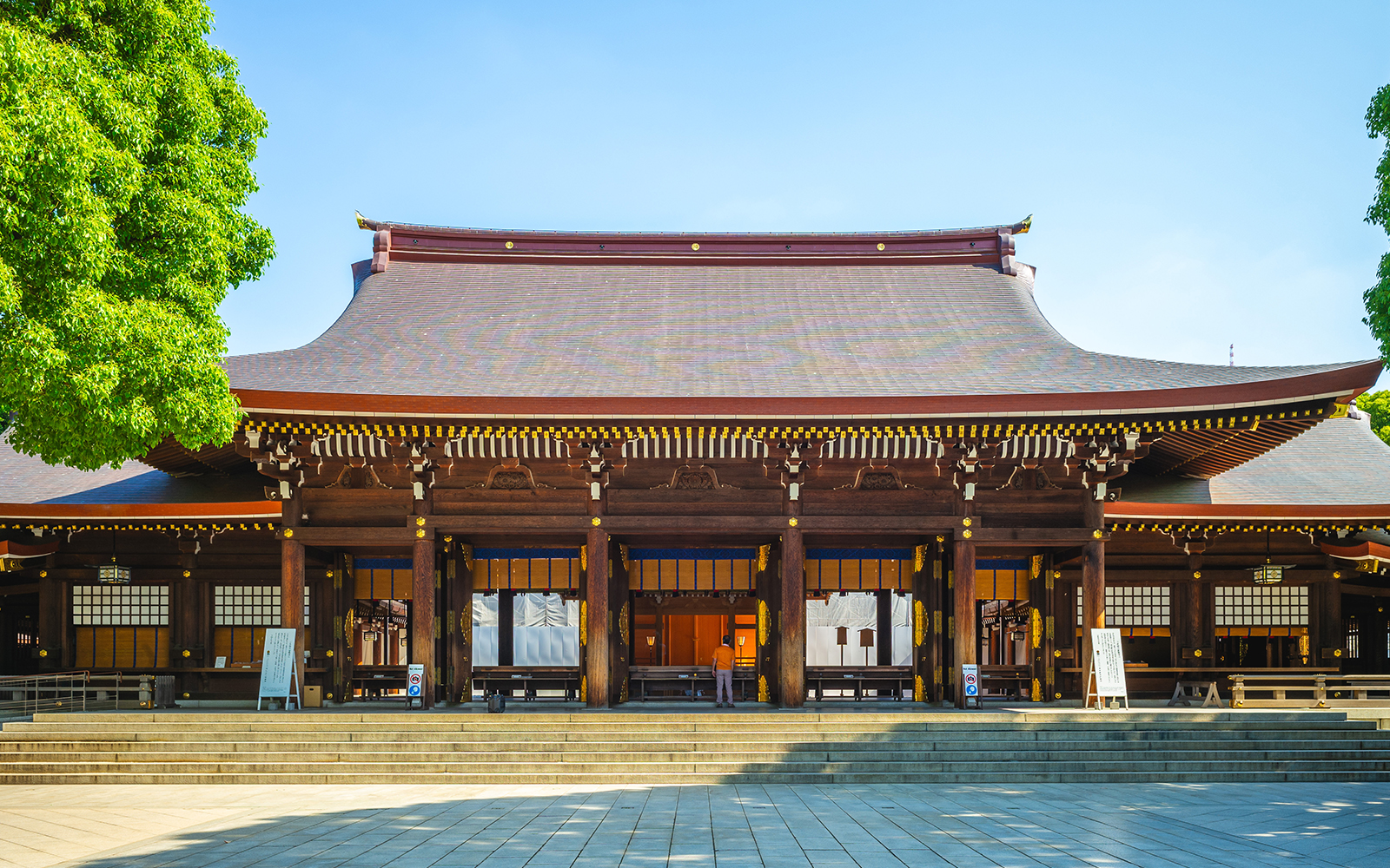 Main Hall of Meiji Shrine in Shibuya district of Tokyo city, Japan