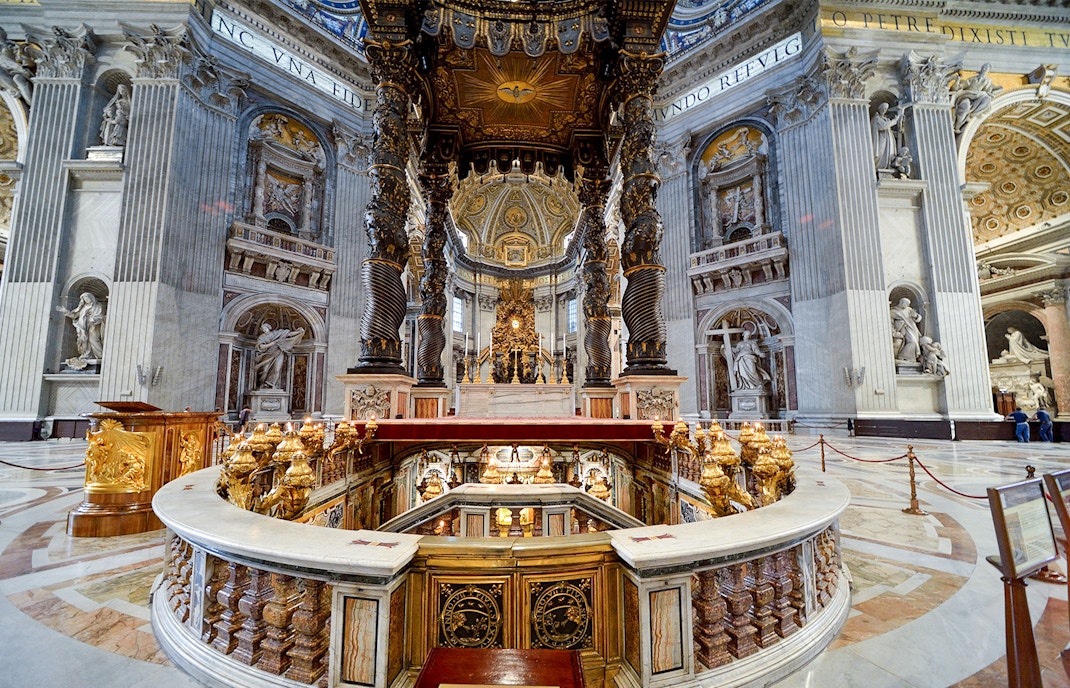 Inside St. Peter's Basilica