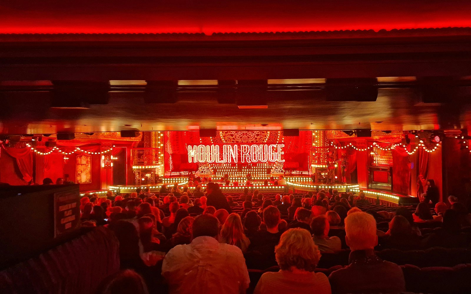 "Section: Stalls
Seat: F 17
Date: Dec 17, 2024
Show: Moulin Rouge! The Musical"